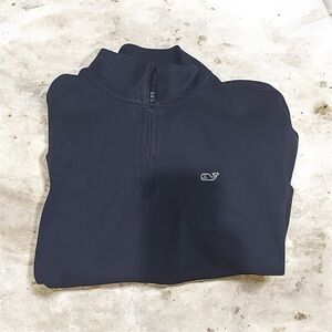 Vineyard Vines Navy Quarter-Zip Pullover